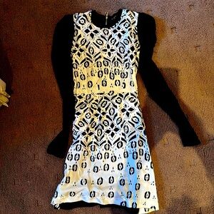 Louis Vuitton size XS silk and wool zip dress